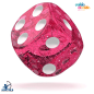 Preview: Oakie Doakie Dice W6 Würfel 16 mm Speckled - Rosa 12 Stück